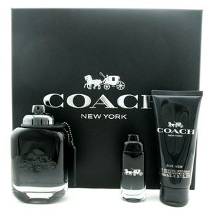 Coach p
• coach men parfum, 3.3 oz.; Spray, 1.3 oz.
And also a shower gel